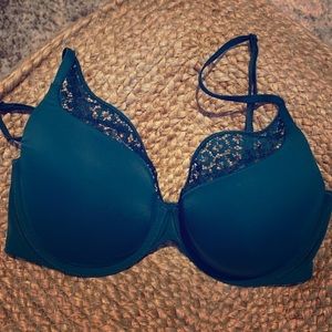 VS Teal Lace Bra 32D